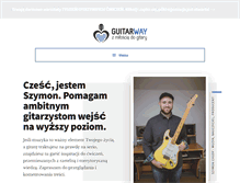 Tablet Screenshot of guitarway.pl